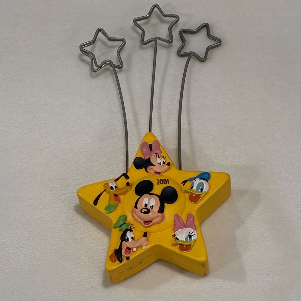 Vintage Hallmark Walt Disney 100th Anniversary Star Shape Mikey Picture Holder